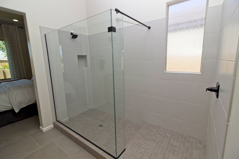 Glass Shower with Bench